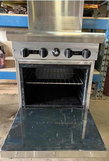Used 24" 4 BURNER RANGE WITH OVEN
