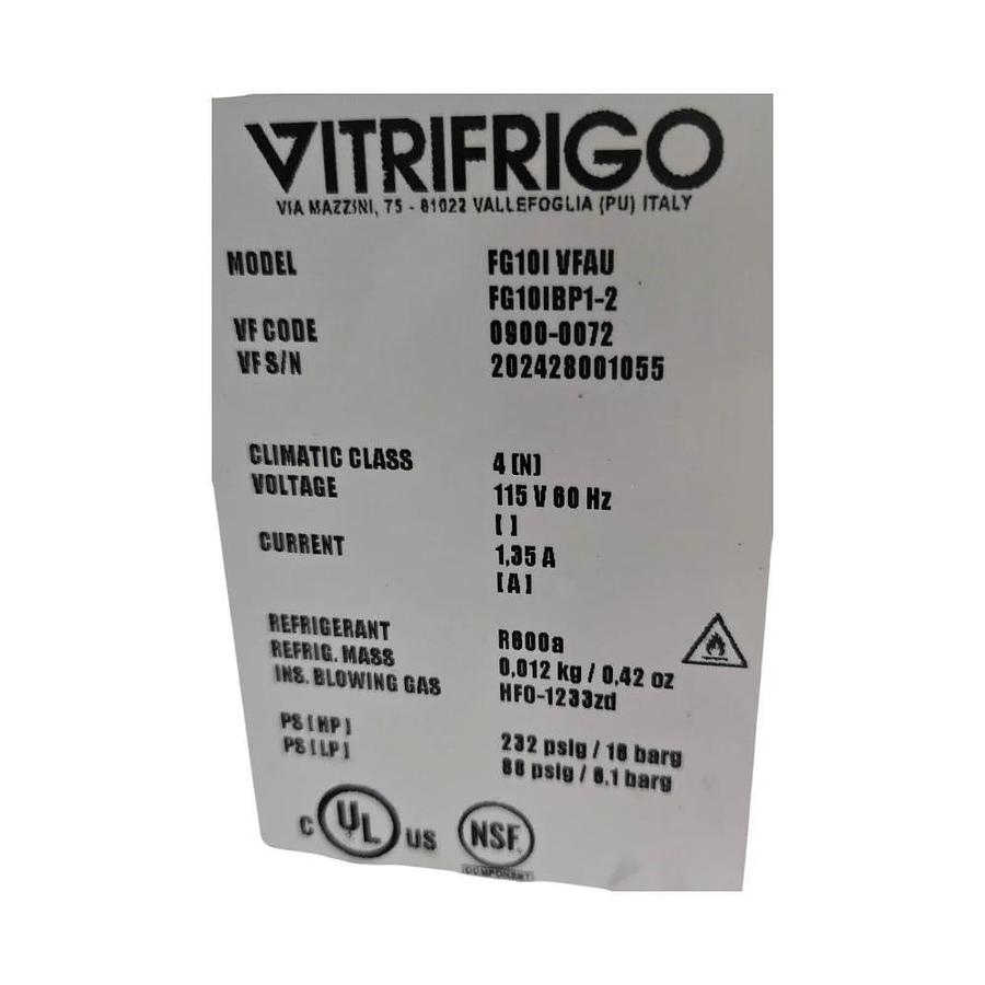 Used Vitrifrigo FG101VFAU Commercial Milk Cooler -warranty