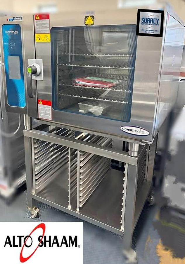 Used Alto Shaam electric combi oven with mobile stand