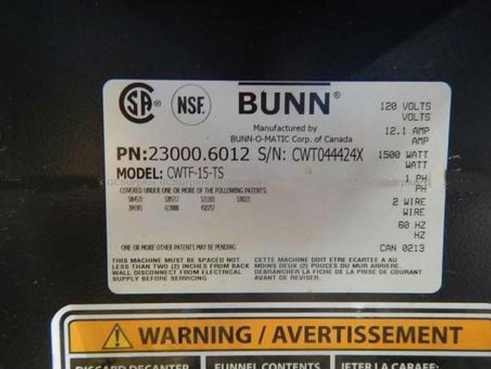 Used Bunn Plumbed in air pot brewer - warranty - Free shipping