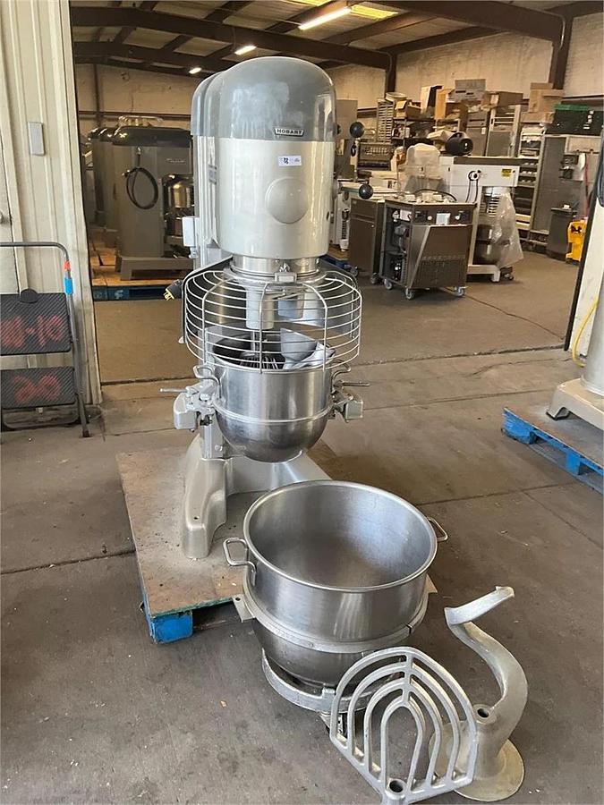 Used Hobart 80qt dough mixer with bowl guard