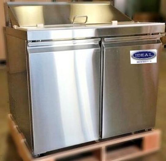 10 PAN 36" SANDWICH PREP TABLE - 2 DOOR -