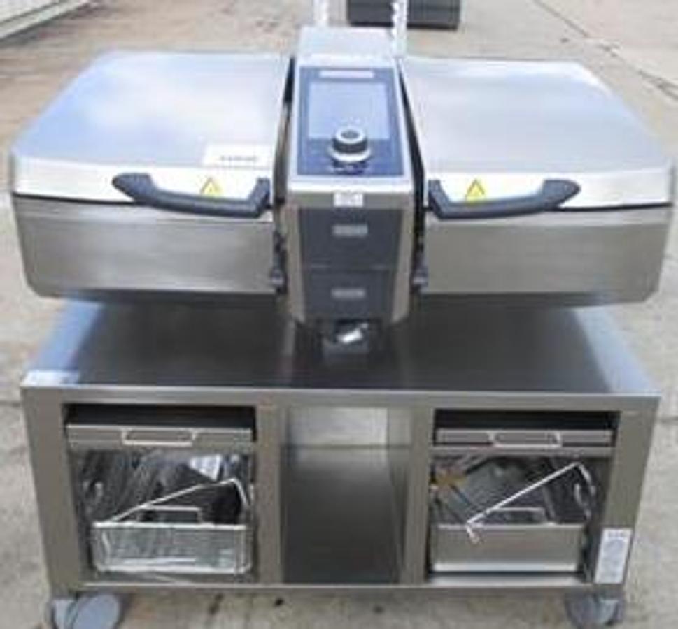 Used Rational iVario Pro 2-XS 4.5 Gallon Tilting Skillet  -2-Pan Electric Multi-Functional Cooking Center - 208/240V - RARE USED ITEM