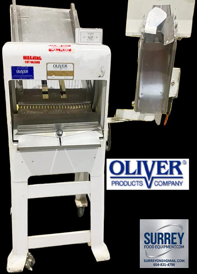 Used Oliver 797-32 Bread Slicer with Mini Vert Air Bagger