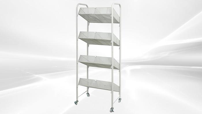 4-Tier Metal Wire Retail Floor Display Candy Rack