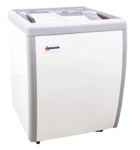 26-inch Ice Cream Display Chest Freezer with Flat Glass Top
