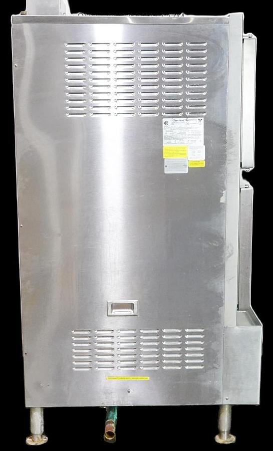 Used CLEVELAND 10 PAN DOUBLE STACKED NATURAL GAS CONVECTION STEAMER MODEL 24CGA10.2
