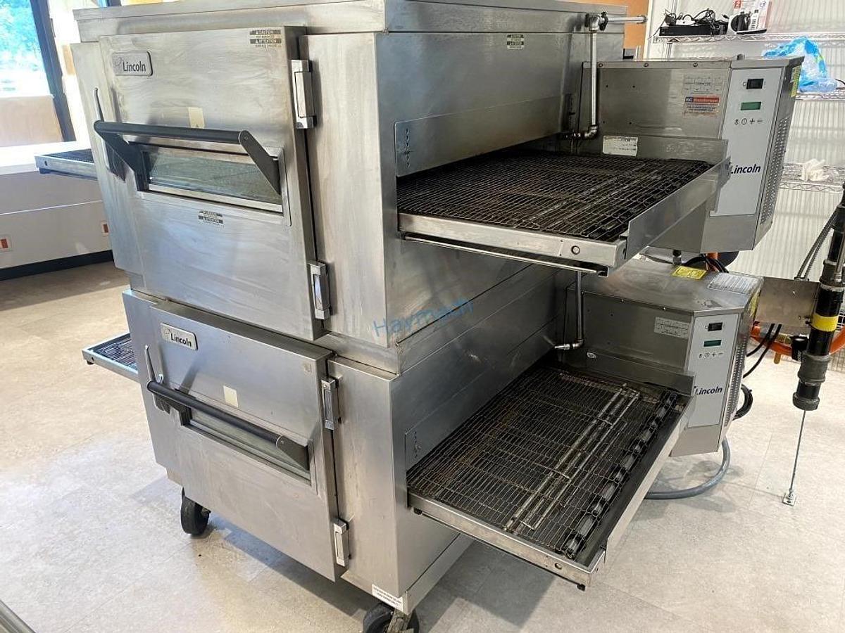 Used LINCOLN 1450-000-U DBL IMPINGER GAS CONVEYOR OVEN