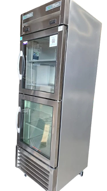 Used True - T-23DT-G-HC~FGD01 - Freezer -1 Section - 2 Stacked Glass Doors - 30 Inch -warrantty
