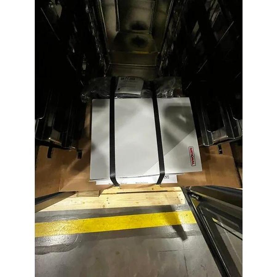 Used Scratch and Dent Rational iCombi Classic 10 Pan Half-Size Electric Combi Oven with Stand and Ventless Condensation Hood - 18.9kW