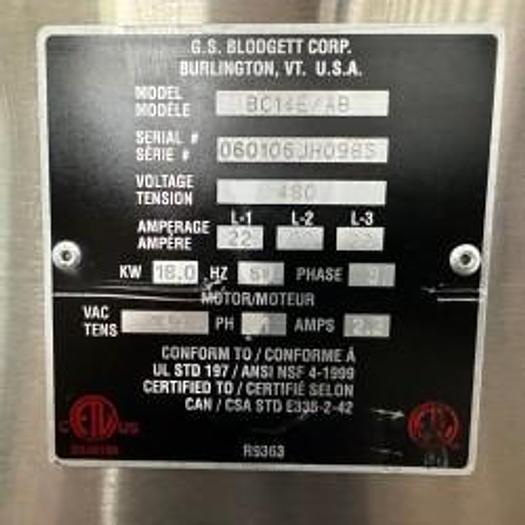 Used Blodgett Electric Combi Oven 12 Full Size Pan BC14E with Stand