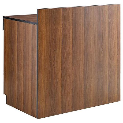 36" Walnut Waitress Station with Drawer and Adjustable Shelf