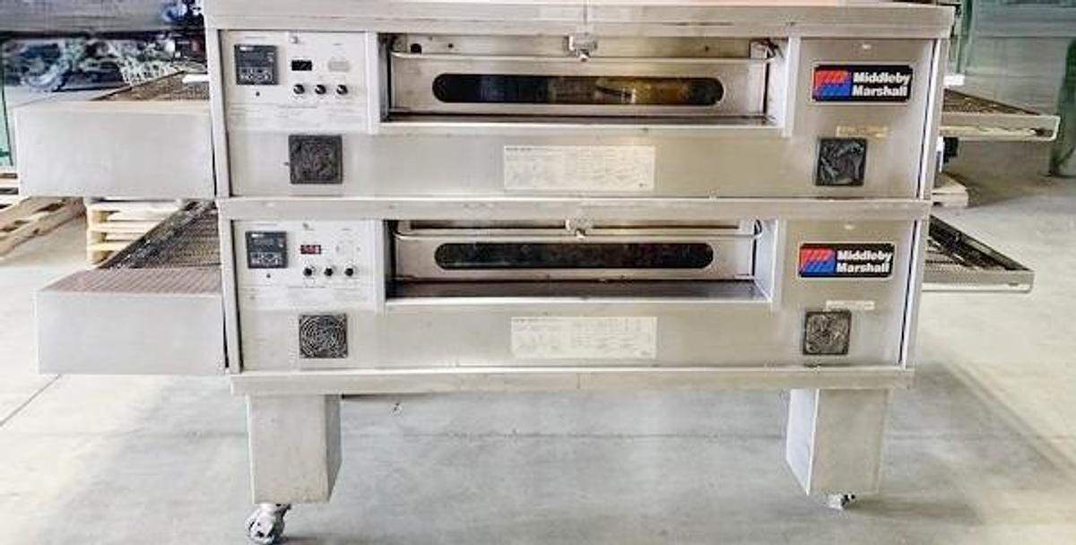 Refurbished Middleby Marshall PS570 Double Stack Pizza Ovens - natural gas