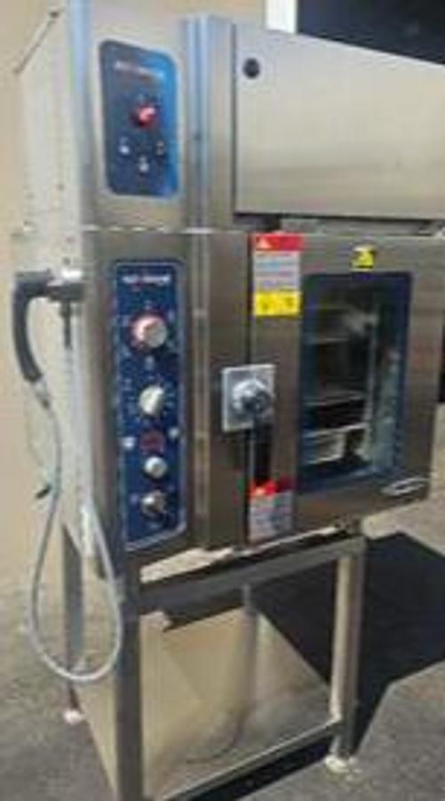 Used Alto-Shaam 6.10 ESINVH S Ventless Electric combi oven 208-240v stand Full Size