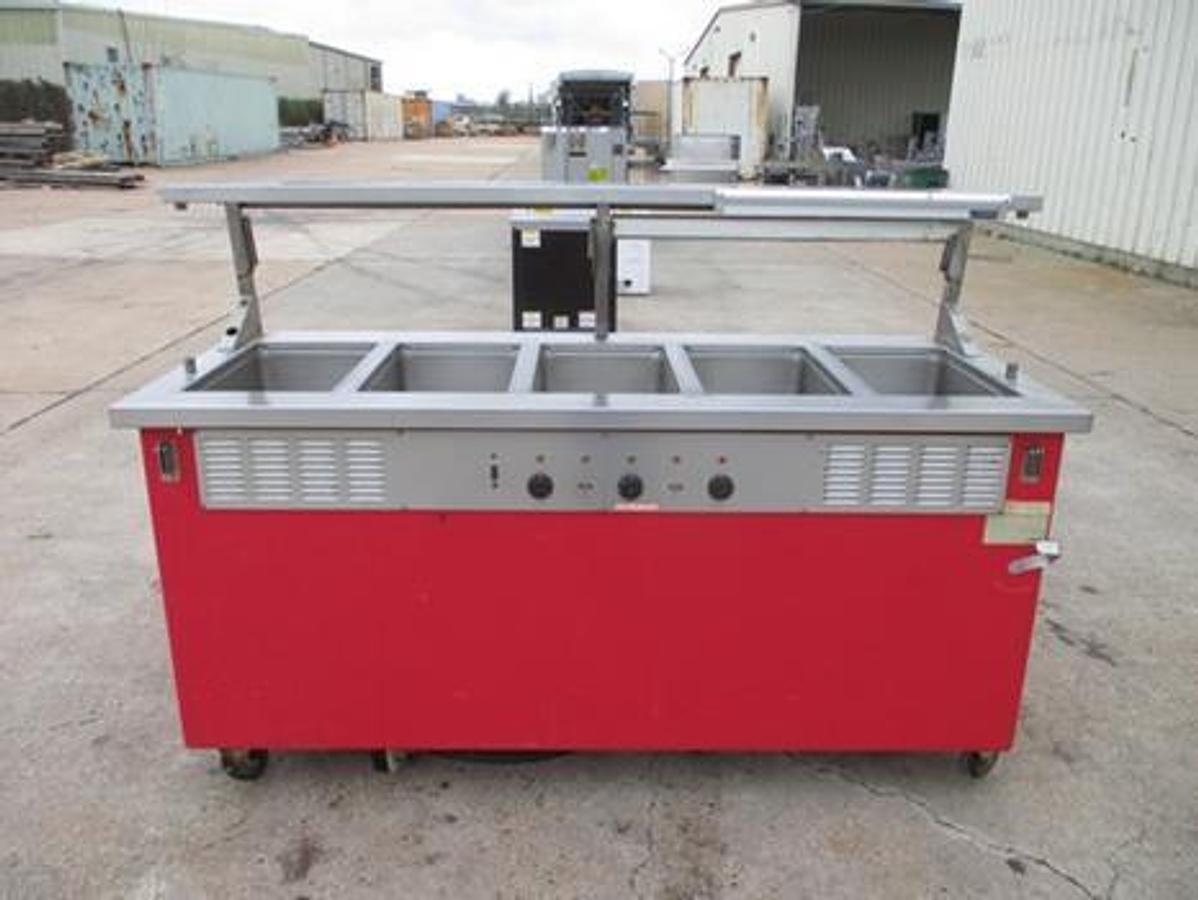 Used SHELLEYGLAS 5 BAY STEAM TABLE