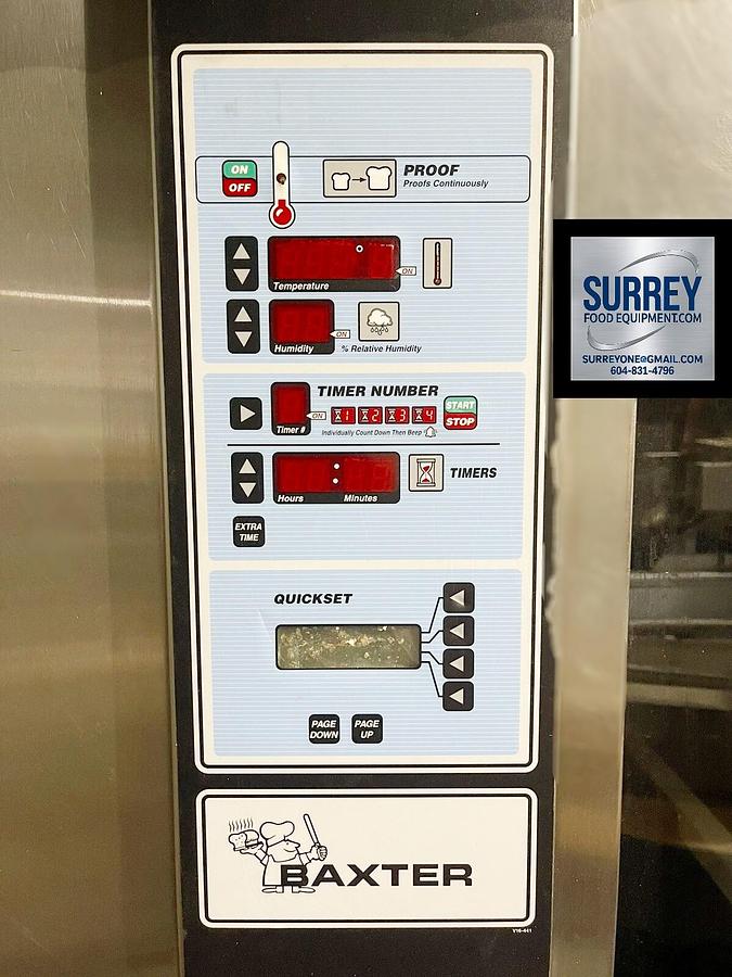 Used Baxter Single Rack Proofer - 2 available