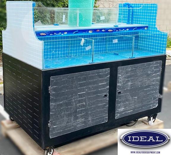 60" live seafood tank -