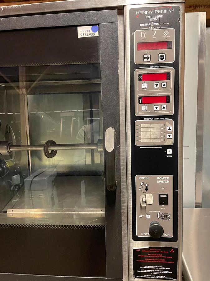 Used Henny Penny SCR-6 Chicken Rotisserie with Warming Display FORO2080