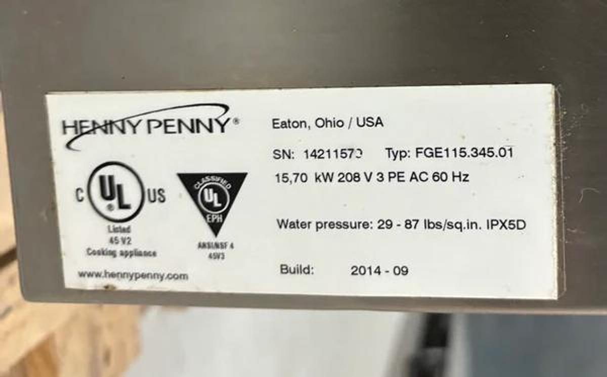 Used Henny Penny Electric Combi Oven