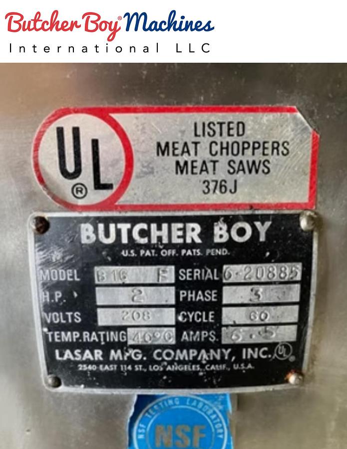 Used Butcher Boy Meat Saw Model #B-16