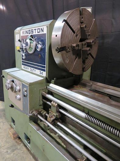 Used Kingston HR-4000 34" x 160" Heavy Duty Engine Lathe