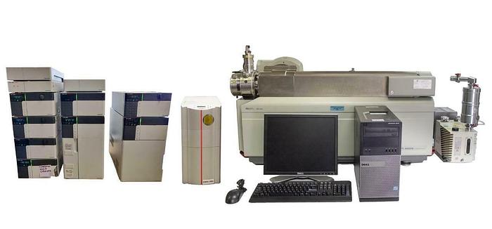 Used AB Sciex API 4000 Mass Spectrometer, 027463 R Ion Source, Shimadzu HPLC 9078