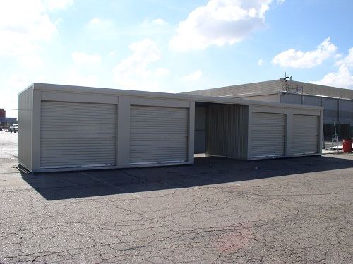 10' x 20' Janus International Portable Storage Building/Shed; (2) 9' x 9' roll-up side doors