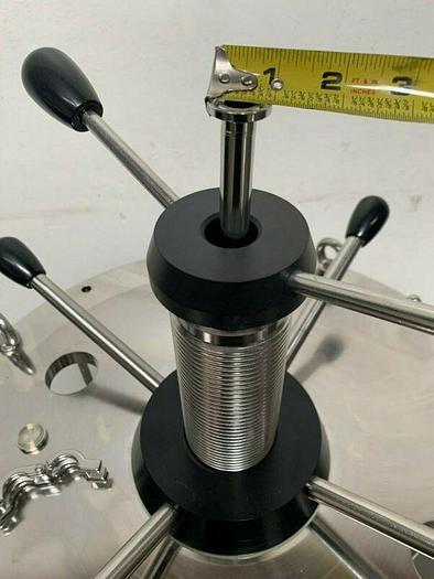 Used Pharmacia Biotech BPG 450/500 Glass Chromatography Column on Casters