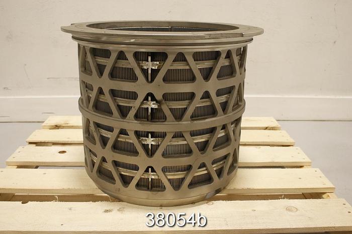 Refurbished Beloit MR18 Pressure Screen Basket, Slots .009" #38054