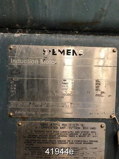 Used Siemens Induction Motor, 900 Hp, 595 Rpm, 2300 Volts #41944