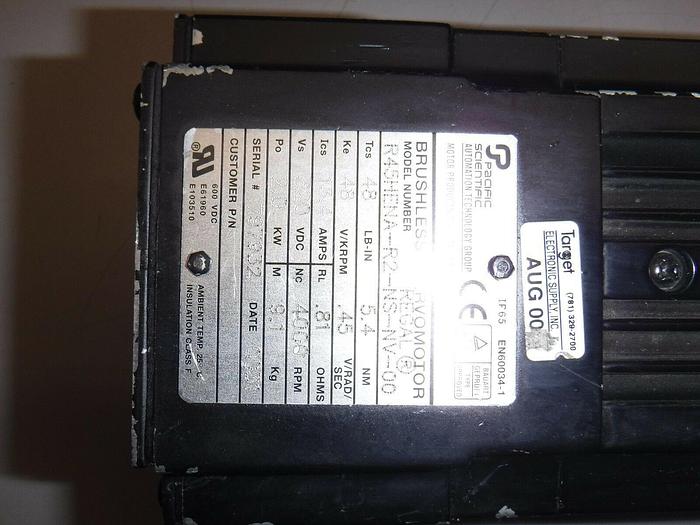 Used Pacific Scientific Brushless Servo Motor