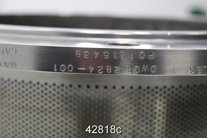 Unused Thune Kvaerner SP-32 Screw Press Basket with 1.5mm Holes #42818