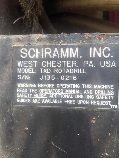 Used 2012 Schramm TXD 200 Drill Rig