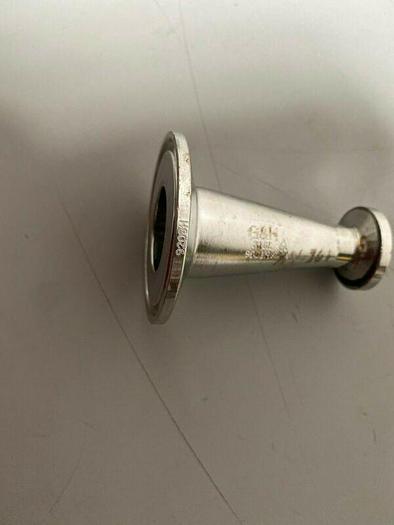 Used Stainless Steel 1" to 2" OD Tapered Sanitary Fitting Reducer