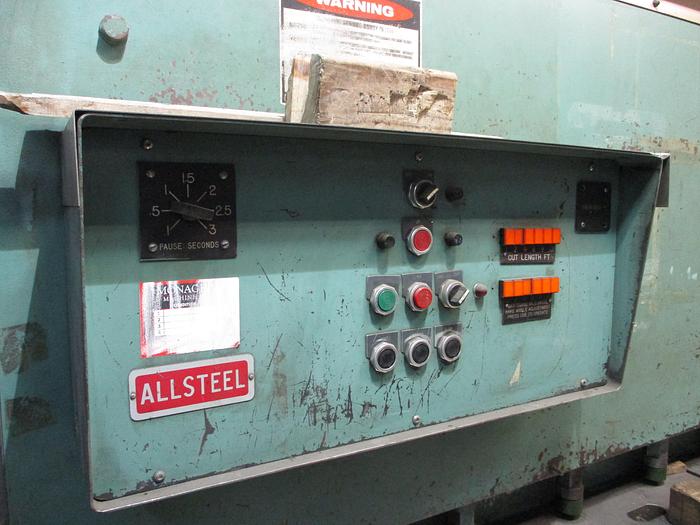 Used 10 GA. X 10', ALLSTEEL 10G-10', HYDRAULIC SHEAR
