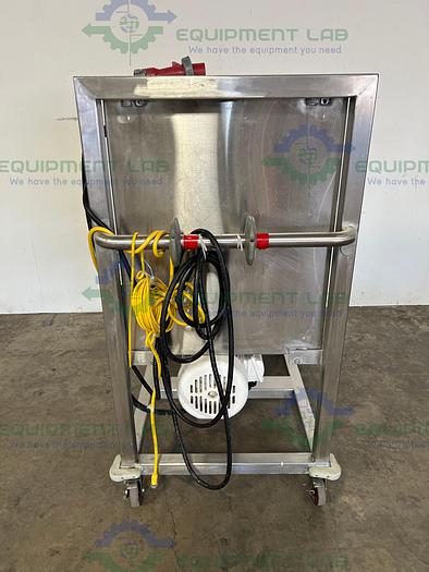 Used Alpha Stainless  2118P12 Rotary Lobe Pump on Stainless Steel Rolling Cart