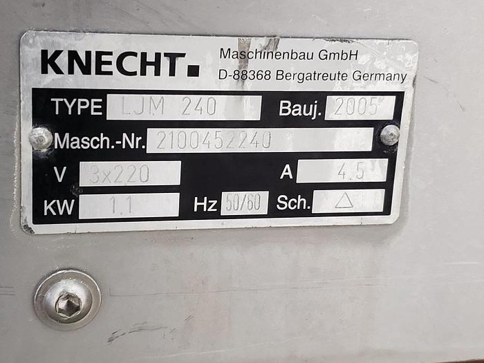 Used 2005 Knecht LJM 240 Dry Sausage Former