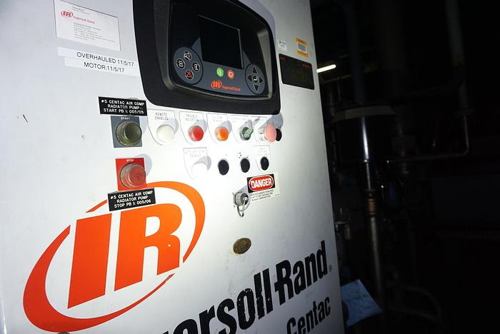 Used INGERSOLL RAND CENTAC AIR COMPRESSOR 500 HP OVERHAULED 2017