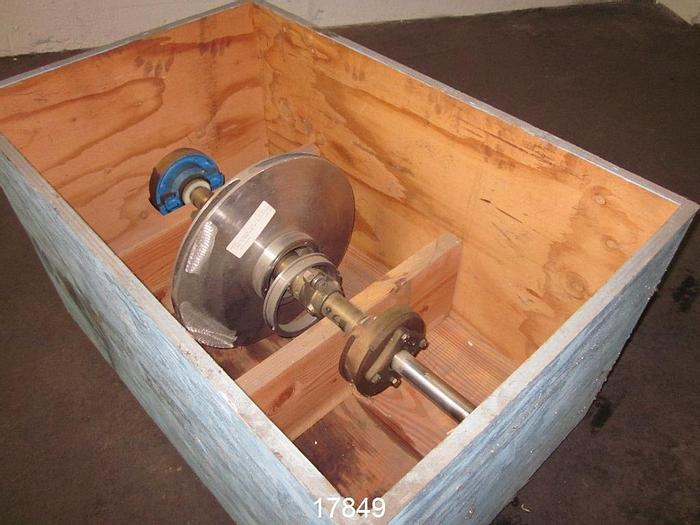 Used Goulds 3405 Rotating Assembly, With Stainless Steel Impeller And Rings, 4X6X17Gdv, 15-3/4" Impeller, 3405M, New #17849