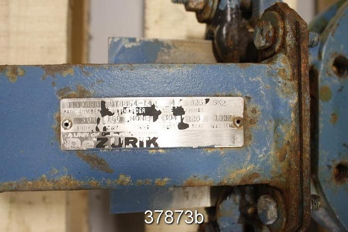 Used Dezurik 4" Hand Operated Knife Gate Valve #37873