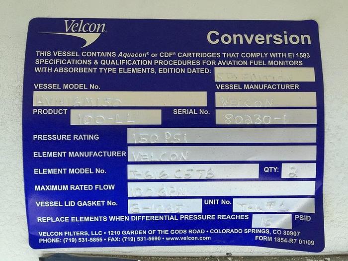 Used Unit #: 5238 - 1994 Ford chassis, Velcon filter vessel.