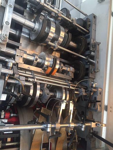 Used 2017 JIANGSU FANGBANG MACHINERY ZD-QFP14C - Sheet fed square bottom paper bag makingmachine with twisted handles unit