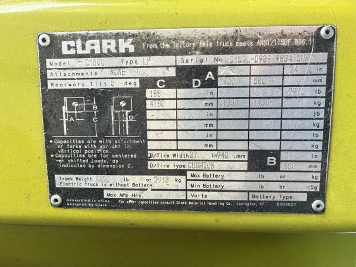 Used 2017 Clark C15CL
