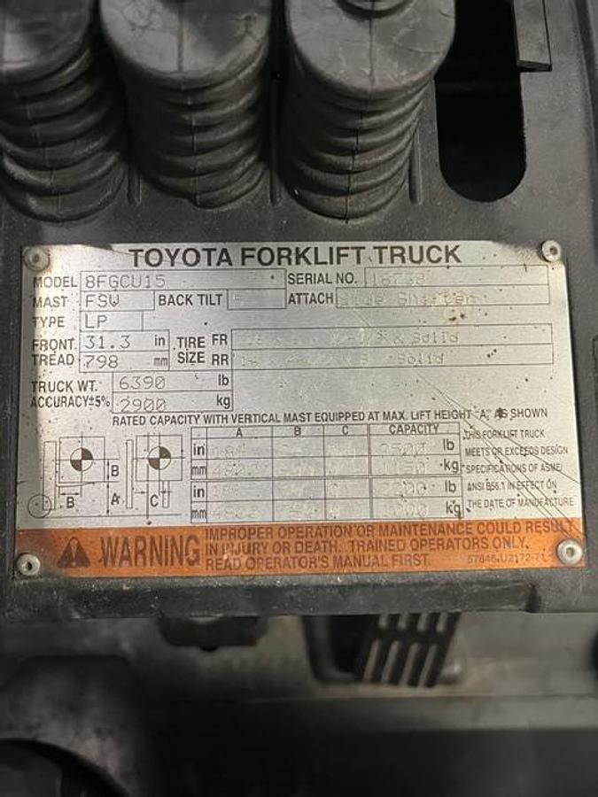 Used 2011 Toyota 8FGCU15