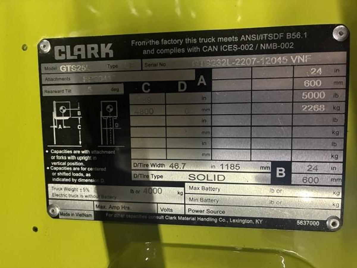 2026 Clark GTS25L