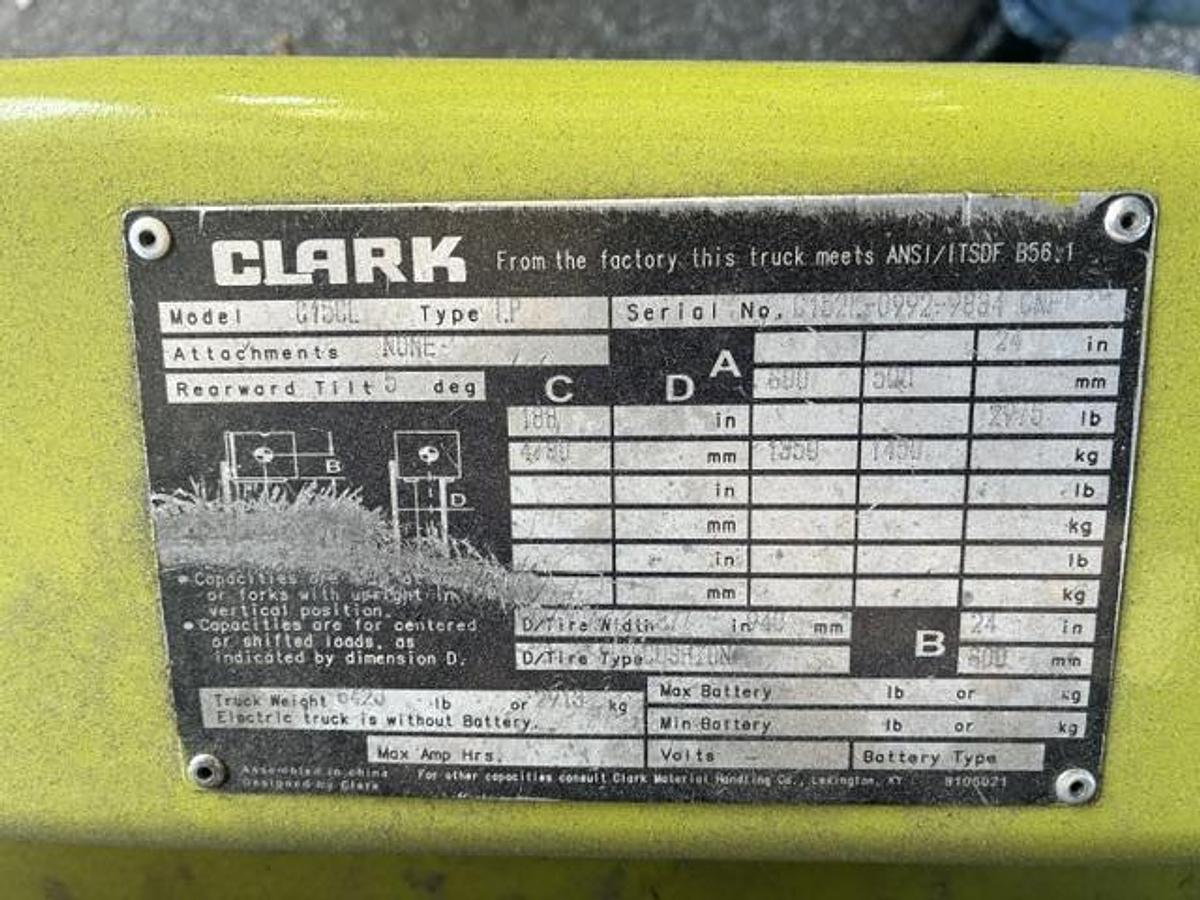 Used 2017 Clark C15CL