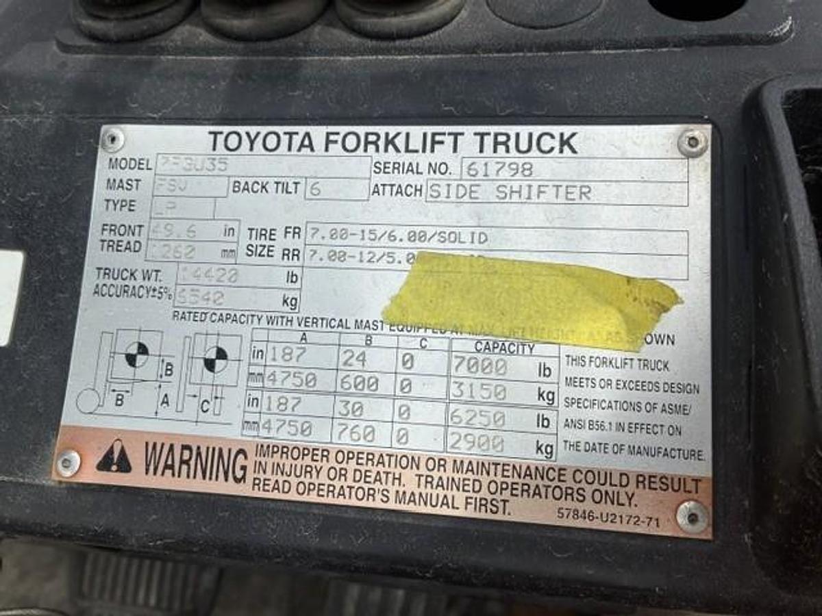 Used 2005 Toyota 7FGU35