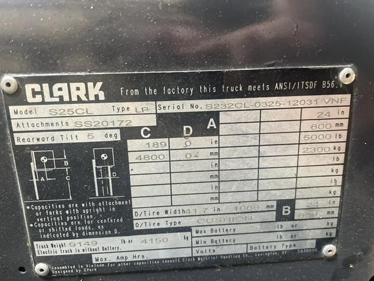 Used 2021 Clark S25CL
