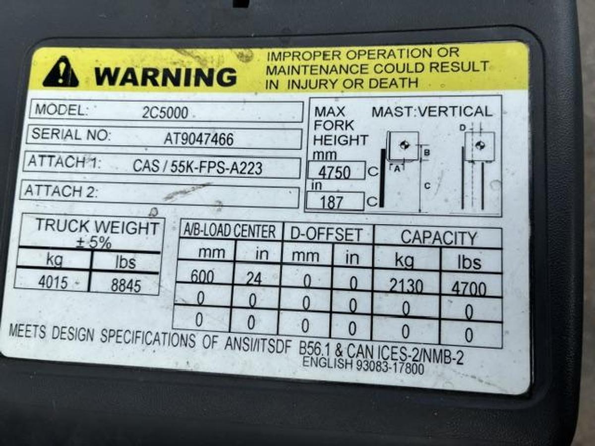 Used 2021 Caterpillar 2C5000