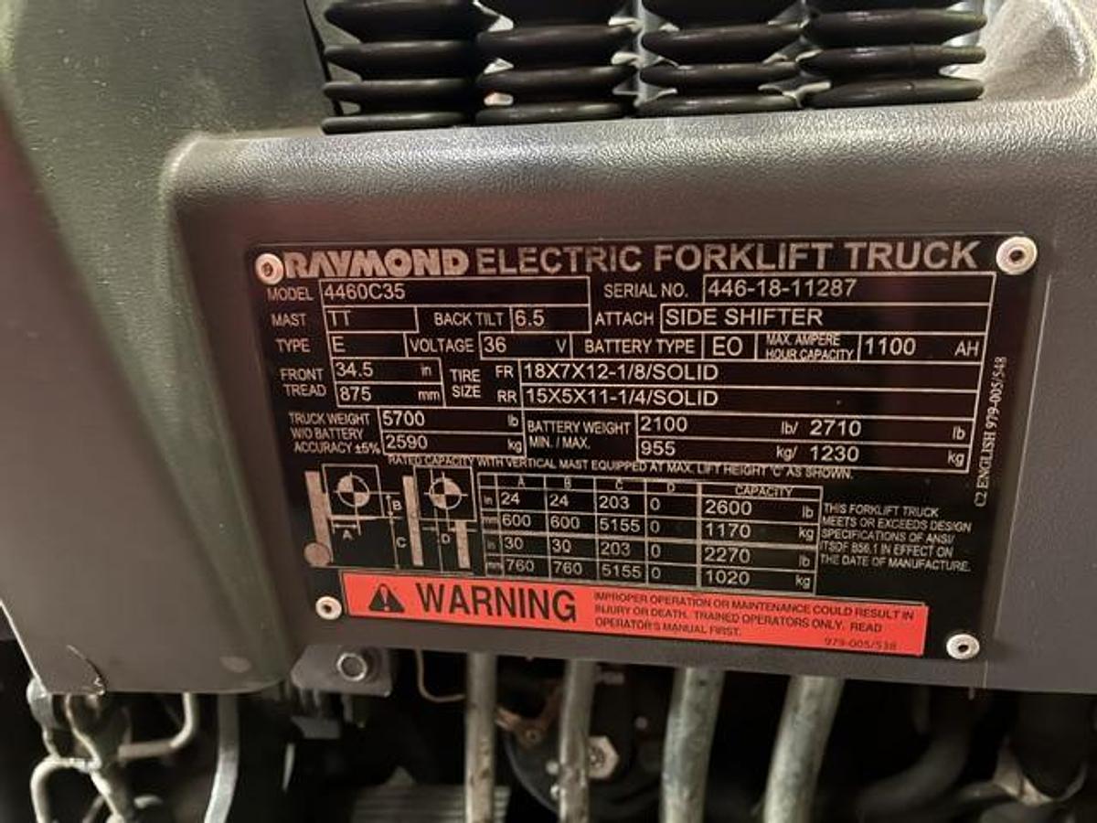 Used 2018 Raymond 4460C35